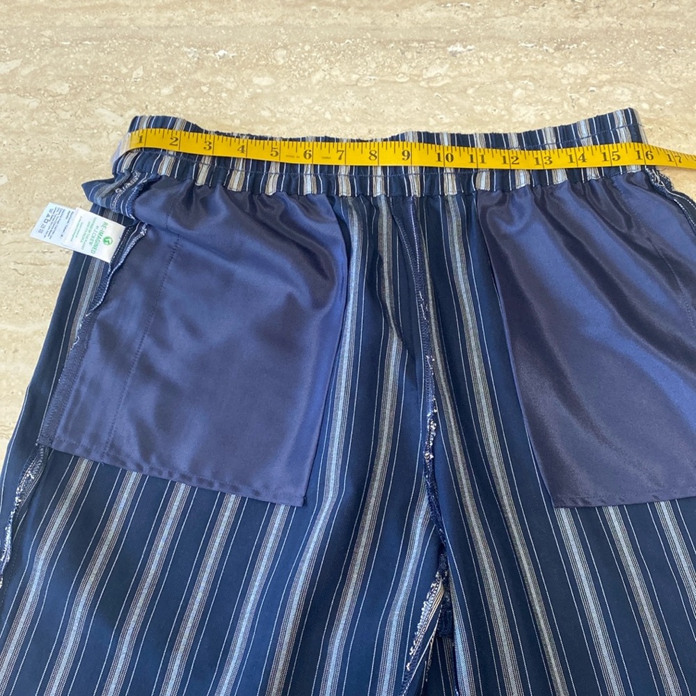 J.Crew Striped Blue Women's 2 piece pant suit, Excellent Condition, - Picture 11 of 16